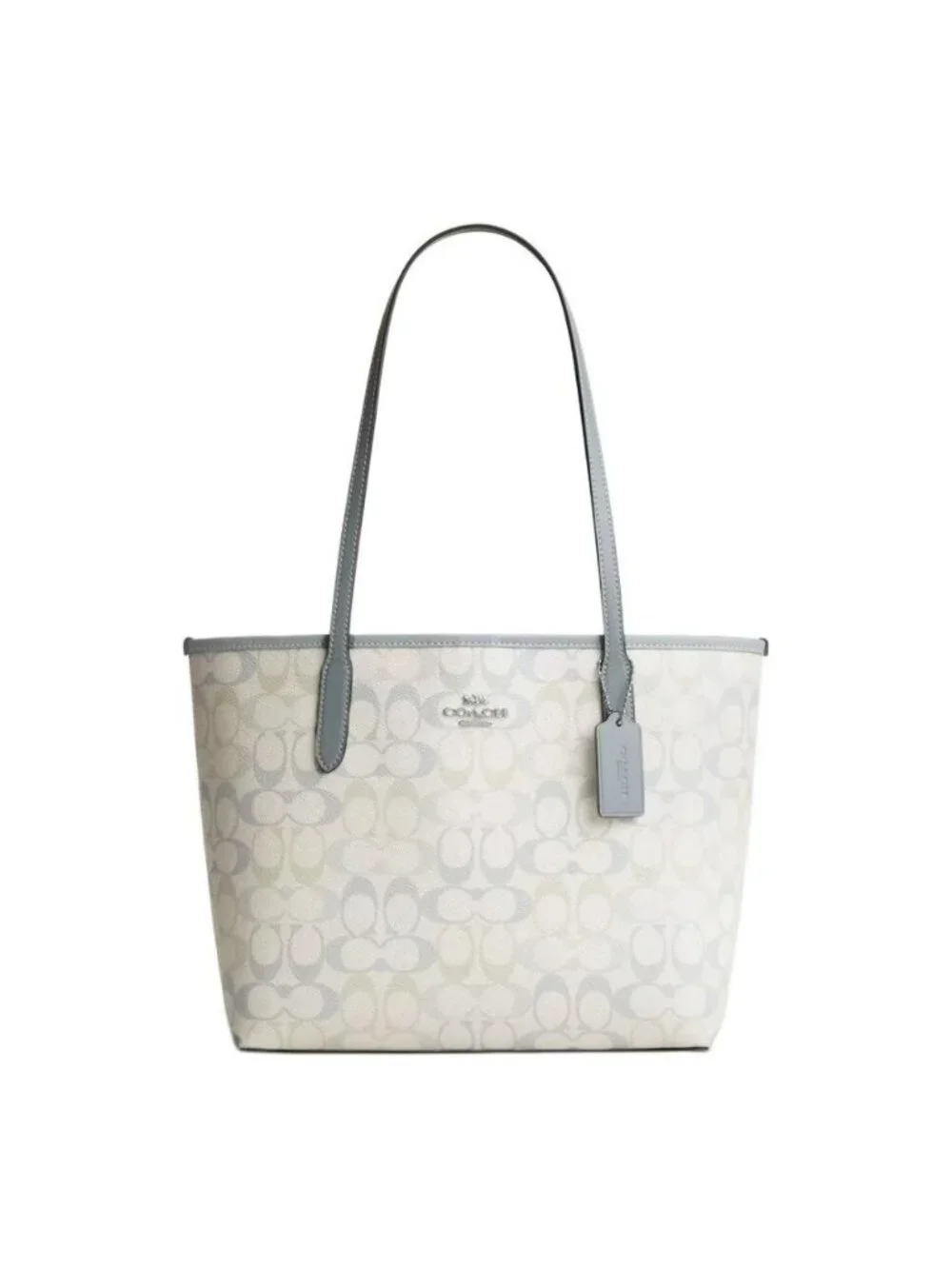 coach Medium City Tote Bag In Signature Canvas cdz09